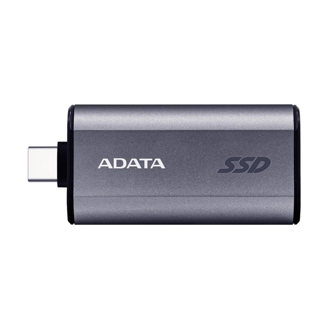 Disco Duro Externo Sólido ADATA SC750 | 2TB | USB 3.2 Gen2 | 1,050/1,000 MB/s | Negro Titanio | Conector Tipo-C Integrado