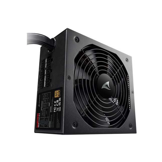 Fuente de Poder Sharkoon WPM Gold Zero 650W | 80 Plus Gold | Semimodular | Ventilador 135mm | Tecnología Zero RPM