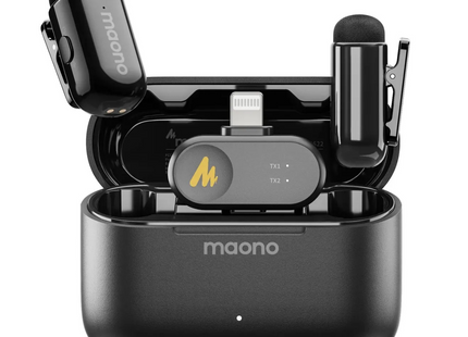 Micrófono Inalámbrico Maono WM622 PB2 | Receptor Lightning | Reducción de Ruido