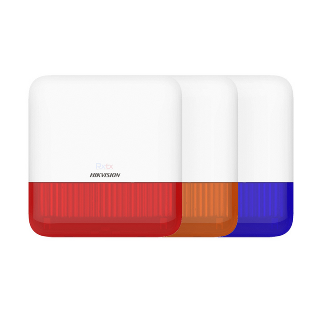 Sirena Externa Inalámbrica Hikvision DS-PS1-E-WB | 110dB | 1600m RF | IP65 | 433MHz