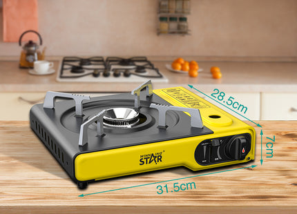 Winning Star Cocina de Gas Portátil 2900W Amarilla, ST-5658