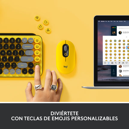 Teclado Logitech Pop Keys | 65% Mecánico | Inalámbrico | Bluetooth | Español