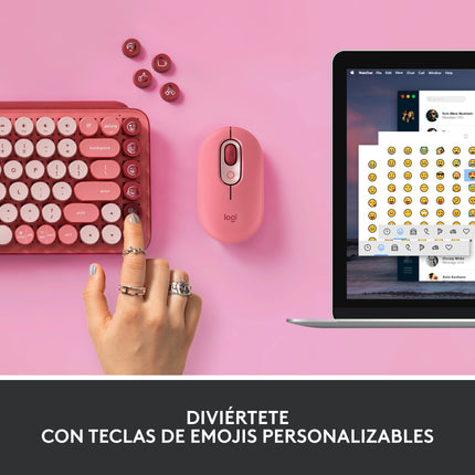 Teclado Logitech POP Keys 65% Mecánico | Inalámbrico Bluetooth | Español