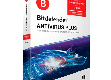 LICENCIA ANTIVIRUS BITDEFENDER ANTIVIRUS PLUS 3 PC+ 2 1 AÑO