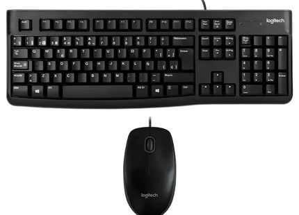 Teclado y Mouse Logitech MK120 | Español | Cableado | Diseño Compacto