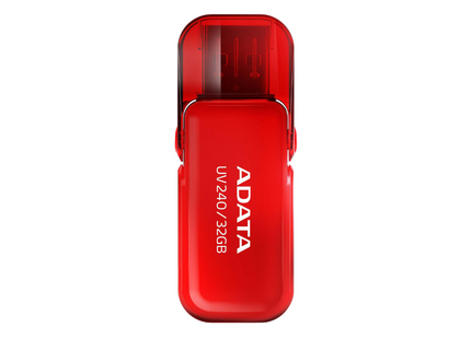 Memoria USB ADATA UV240 | 32GB | USB 2.0 | Rojo | Diseño retráctil