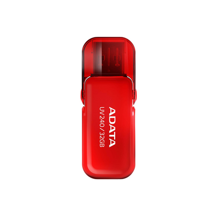 Memoria USB ADATA UV240 | 32GB | USB 2.0 | Rojo | Diseño retráctil