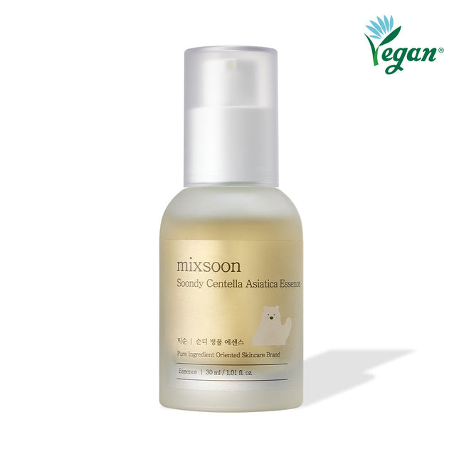 Mixsoon Esencia de Centella Asiática 30ml - vista frontal del empaque