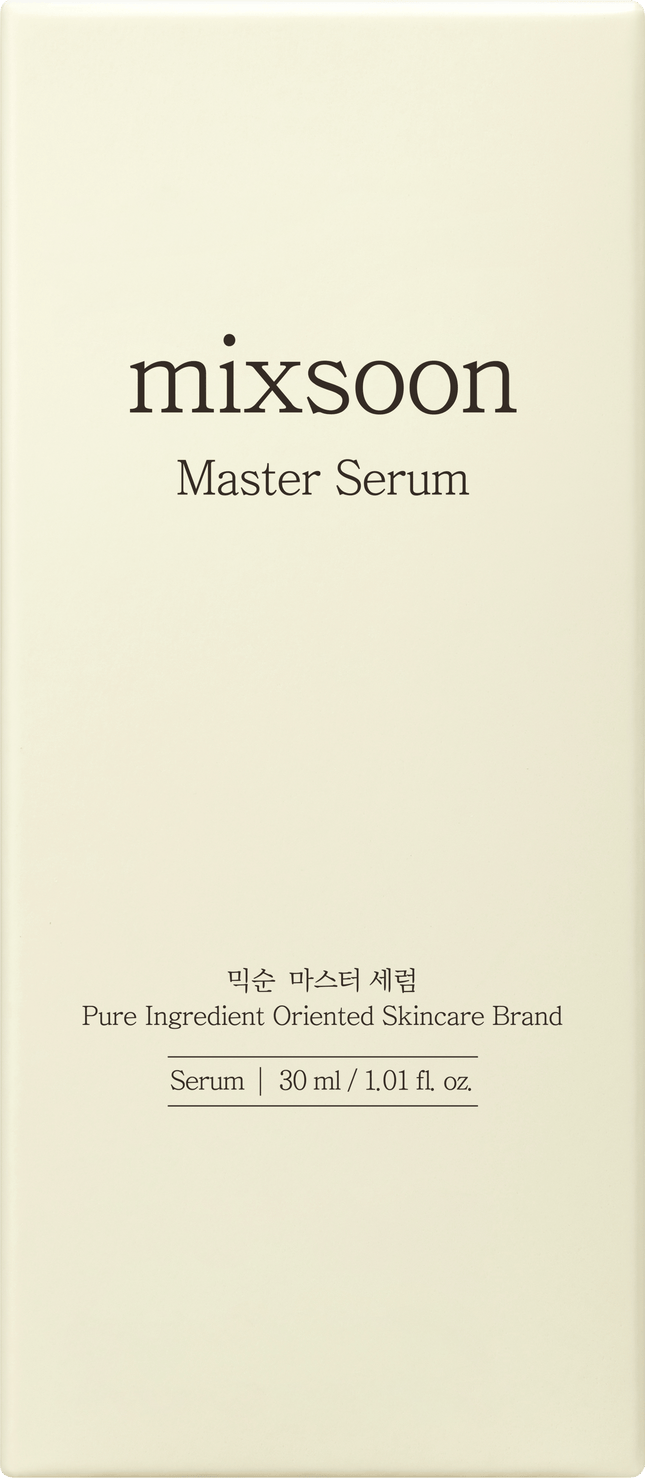 Mixsoon Master Serum 30ml - frasco sobre fondo blanco