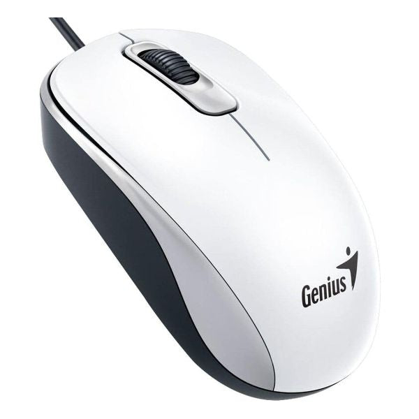Mouse Genius RS2 DX-110 diseño ambidiestro vista lateral derecha