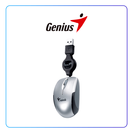 Mouse Genius RS2 Micro Traveler V2 | Alámbrico | USB | Sensor Óptico | Diseño Compacto