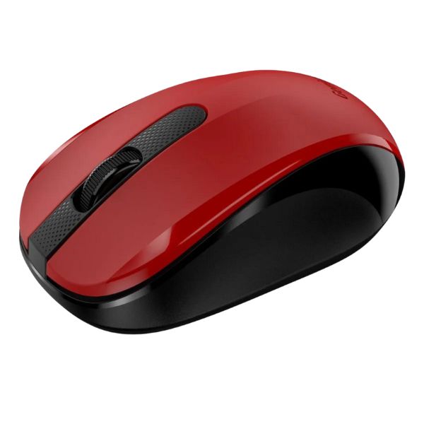 Vista lateral derecha del mouse Genius NX-8008S mostrando diseño ergonómico