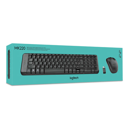 Teclado y Mouse Logitech MK220 | Inalámbrico | Compacto | Español