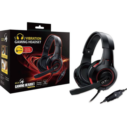 Headset Gaming Genius HS-G600V | 40mm | Vibración USB | Micrófono Integrado | Control de Volumen | 1.8m