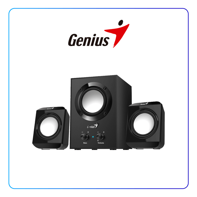 Parlantes 2.1 Genius SW-2.1 300 | 10W RMS | Subwoofer 3” | Satélites 2.5” | Jack 3.5mm