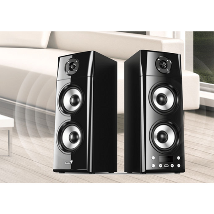 Parlantes Estéreo Genius SP-HF2800BT | 2.0 | 60W RMS | Bluetooth 5.0 | Control Remoto | Entrada RCA/USB