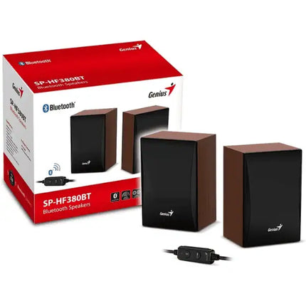 Parlante Genius SP-HF380 | Bluetooth | Sonido Estéreo | 40W | Entrada Auxiliar | Color Negro