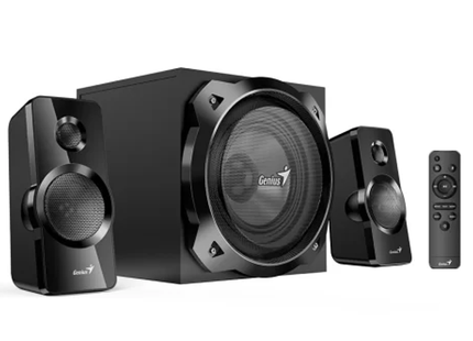 Parlantes Genius RS2 SW-2.1 1850BT | Sistema de Sonido | Subwoofer | 50W RMS | Bluetooth 5.3 | RCA | Óptica