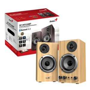 Parlantes Genius SP-HF520BT | 20W RMS | Bluetooth 5.3 | USB Playback | Madera