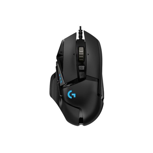 Mouse Gaming RGB Logitech G502 HERO | Alámbrico | Sensor HERO 25K | 11 Botones Programables | RGB