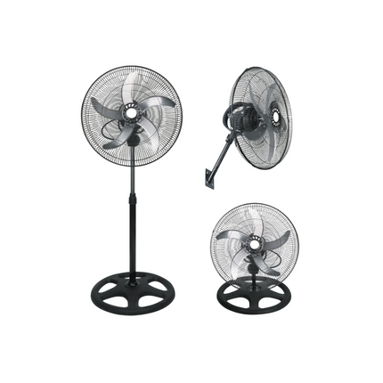 Ventilador CHIQ Pedestal 3 en 1 18” | 50W | Altura Ajustable | CQVF18T1O1HB