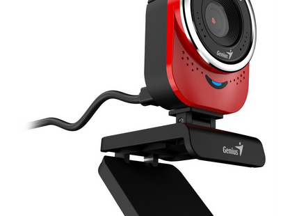 Genius cámara web Full HD roja, QCam 6000