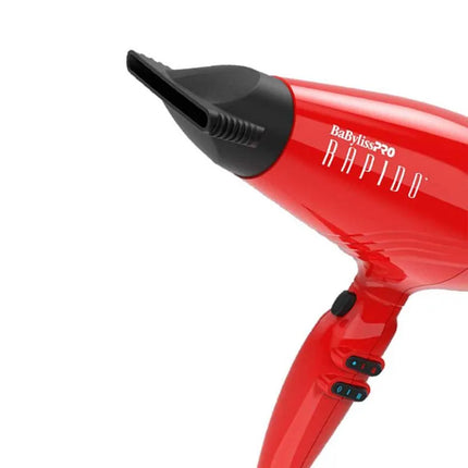 Secadora BaByliss Rápido | 2000W | Roja | Alta Potencia | Tecnología Avanzada