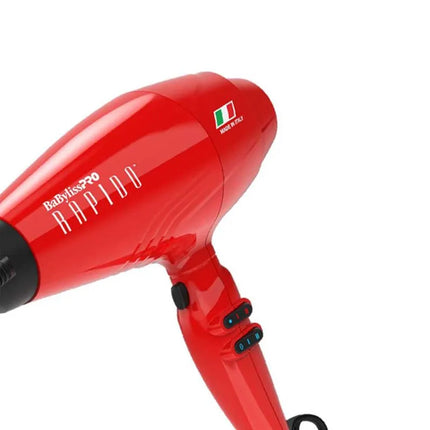 Secadora BaByliss Rápido | 2000W | Roja | Alta Potencia | Tecnología Avanzada
