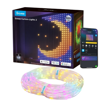 Cortina de Luces Govee H70B3 Curtain Lights 2 | 1.5m x 2m | RGBIC | Bluetooth y WiFi | H70B31A1