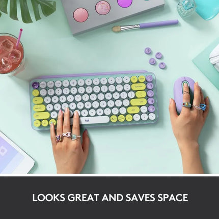 Teclado Logitech Pop Keys | 65% Mecánico | Inalámbrico | Bluetooth | Español