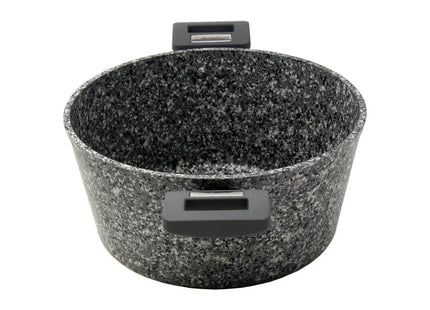 Cacerola con tapa Westinghouse WCCC0070028GGY | 28 cm | Revestimiento tipo Granito | Antiadherente | Color Gris