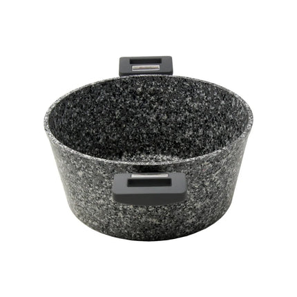 Cacerola con tapa Westinghouse WCCC0070028GGY | 28 cm | Revestimiento tipo Granito | Antiadherente | Color Gris