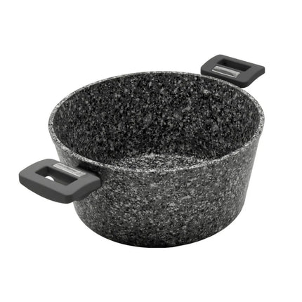 Cacerola con tapa Westinghouse WCCC0070028GGY | 28 cm | Revestimiento tipo Granito | Antiadherente | Color Gris