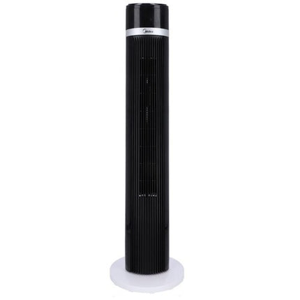 Ventilador de Torre Midea Cool Elegance 48″ MTF18TR‑CA | Blanco y Negro | 3 Velocidades | Oscilación 60° | Control Remoto