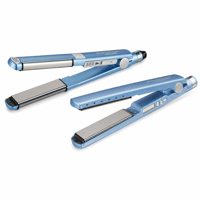 BaBylissPRO Pack plancha Nano 1" U Styler + 1 1/4 celeste