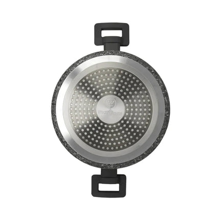 Cacerola con tapa Westinghouse WCCC0070028GGY | 28 cm | Revestimiento tipo Granito | Antiadherente | Color Gris