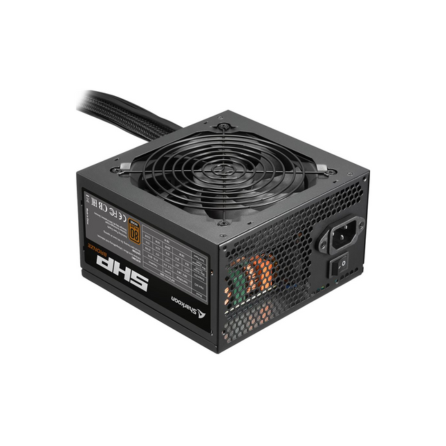 Fuente de Poder Sharkoon SHP Bronze 700W | 80 Plus Bronze | ATX | Negra | No Modular
