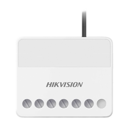 Módulo de Relé Inalámbrico Hikvision DS-PM1-O1H-WB | 433MHz | Bidireccional | AES-128