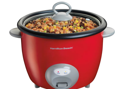Hamilton Beach Arrocera 20 Tazas con Vaporera Roja, 37538N