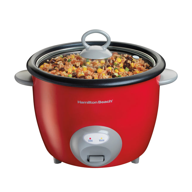 Hamilton Beach Arrocera 20 Tazas con Vaporera Roja, 37538N
