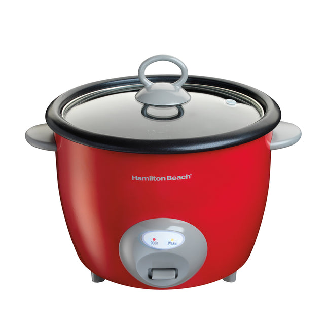Hamilton Beach Arrocera 20 Tazas con Vaporera Roja, 37538N