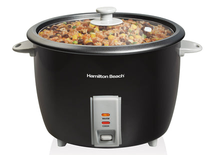 Hamilton Beach Arrocera 30 Tazas con Vaporera Negra, 37550