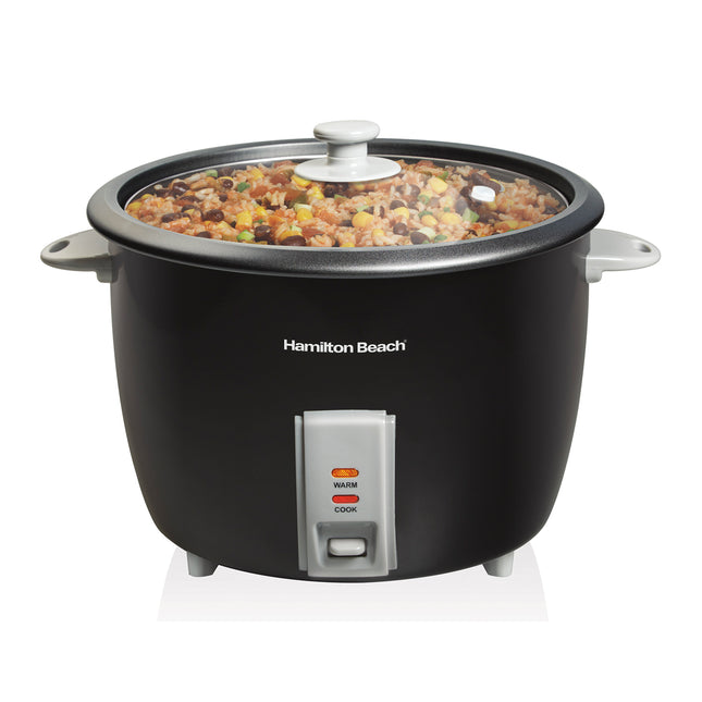 Hamilton Beach Arrocera 30 Tazas con Vaporera Negra, 37550