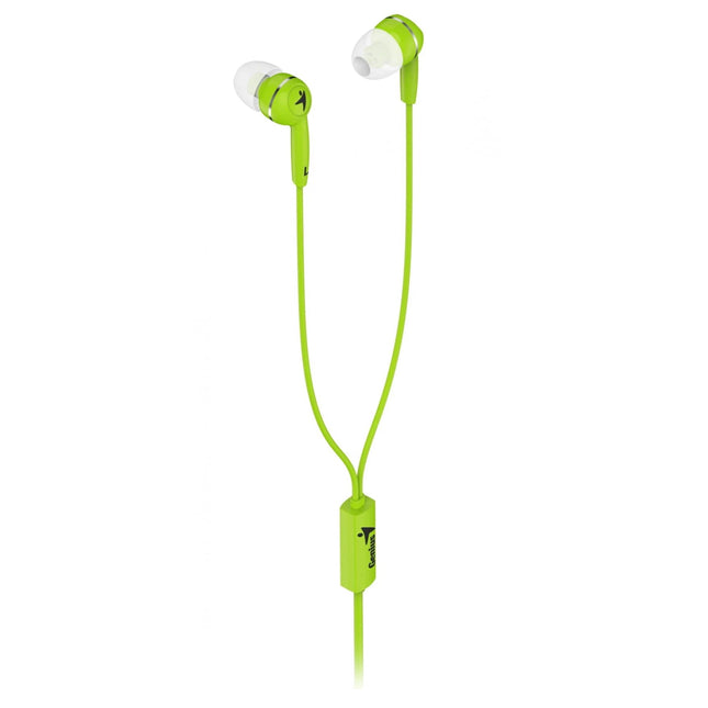 Vista detallada de audífonos intrauditivos Genius HS-M320 con conector 3.5mm