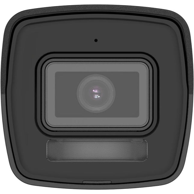 Cámara de seguridad Hikvision DS-2CD1043G2-LIU vista lateral mostrando diseño compacto resistente IP67