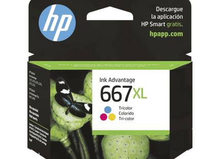 Cartucho Tinta HP 667Xl Tricolor, 3YM80AL