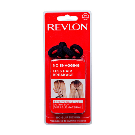 Ligas Elásticas Ultra Suave Revlon x50 | Para sujetar el cabello sin tirones ni marcas
