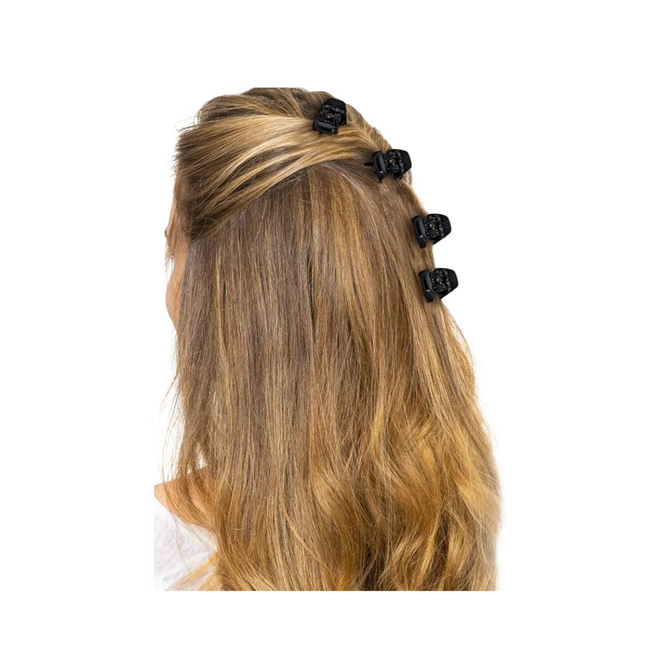 Piraña Mini Revlon x8 Unidades | Para sujetar secciones pequeñas de cabello con estilo y firmeza