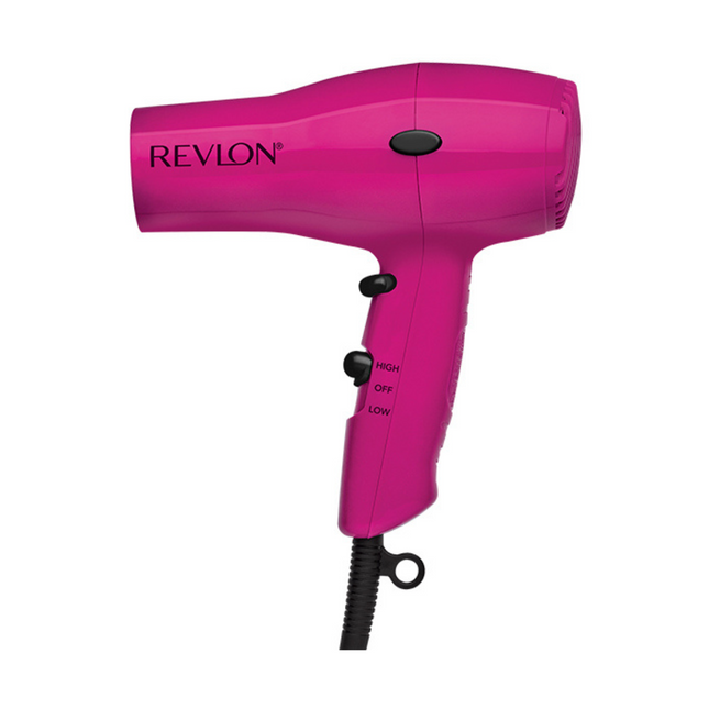 Secadora Compacta Fucsia 1875W Revlon | Para secar tu cabello rápidamente con estilo y comodidad