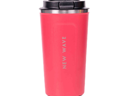 Vista lateral del vaso New Wave 16oz mostrando diseño de doble pared